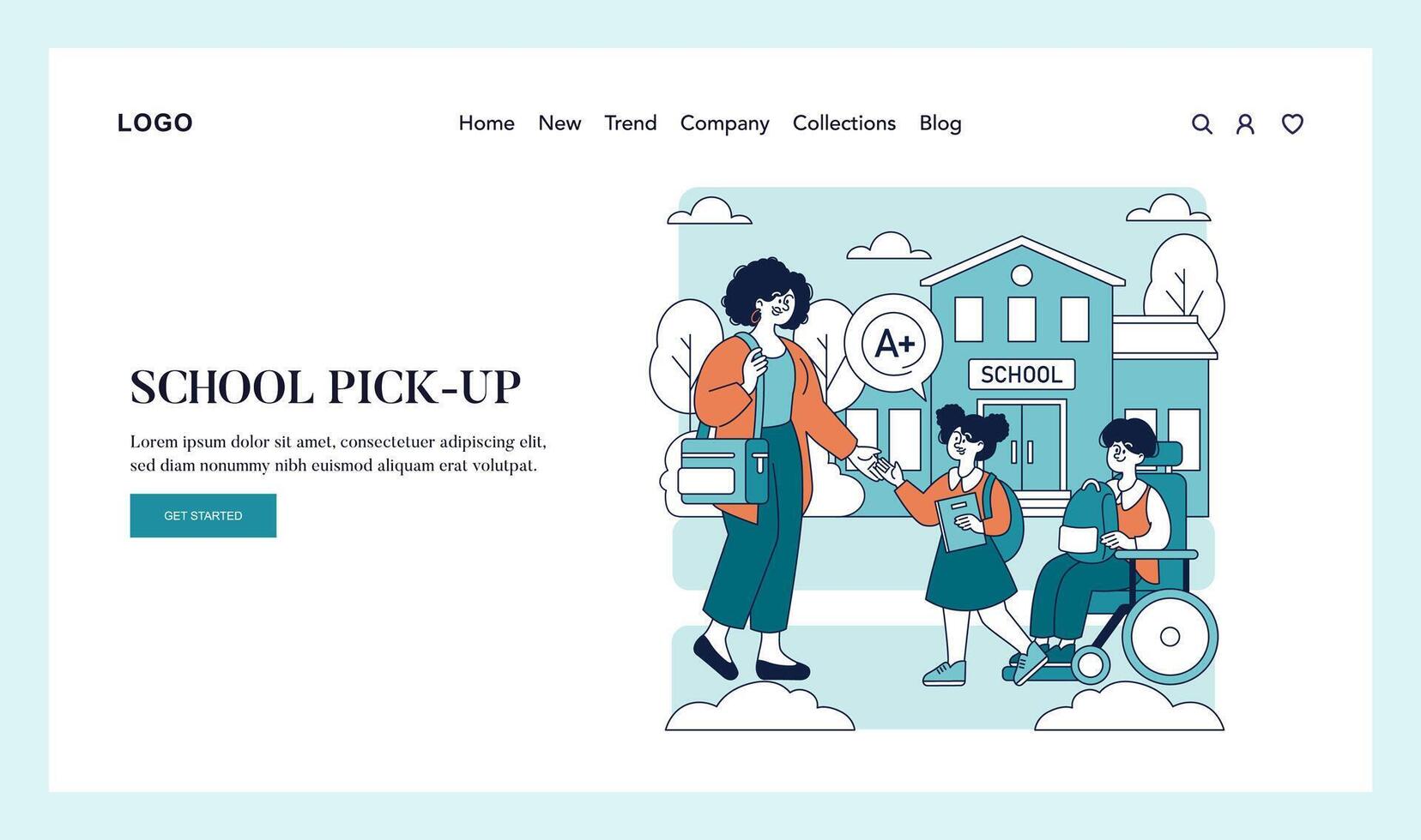 Working Mom Day. Flat Illustration vector