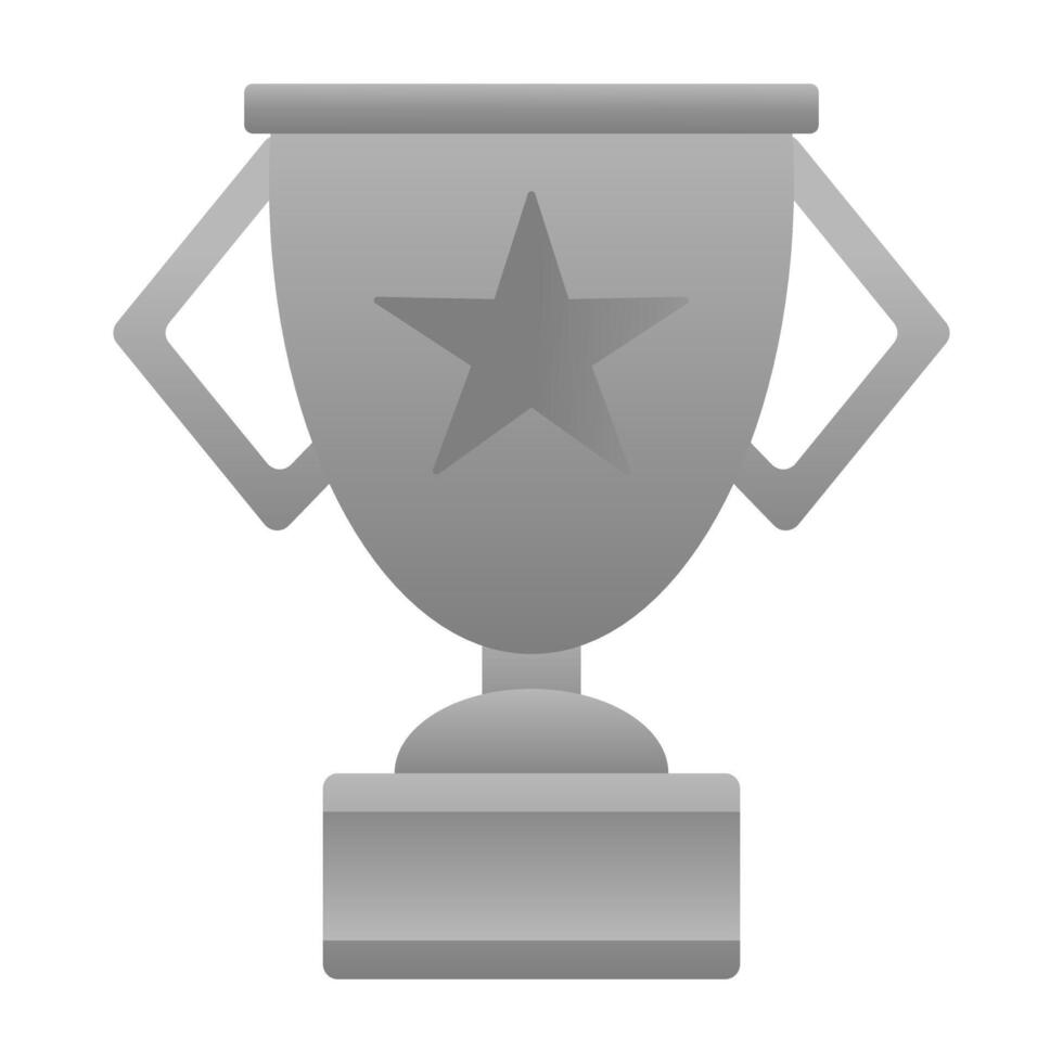 Silver Trophy cup vector