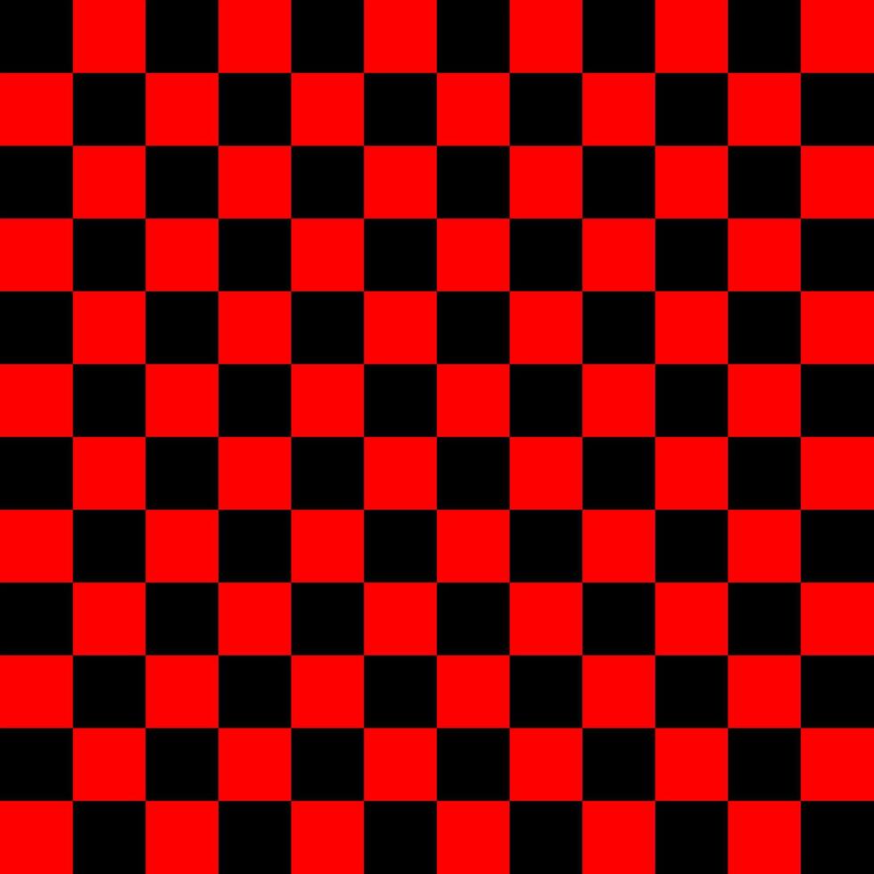 Red Black Checkered Pattern Simple Geometric Background Design vector