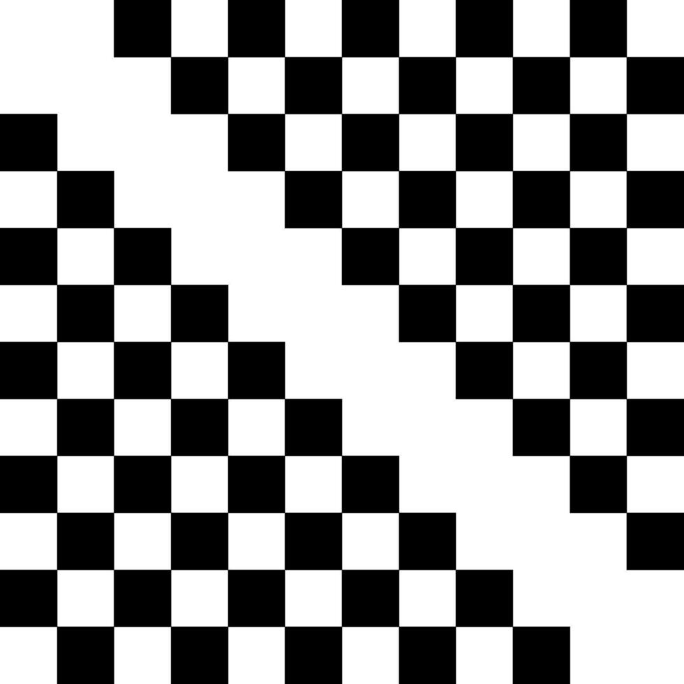Abstract Black White Checkerboard Pattern Graphic Design vector