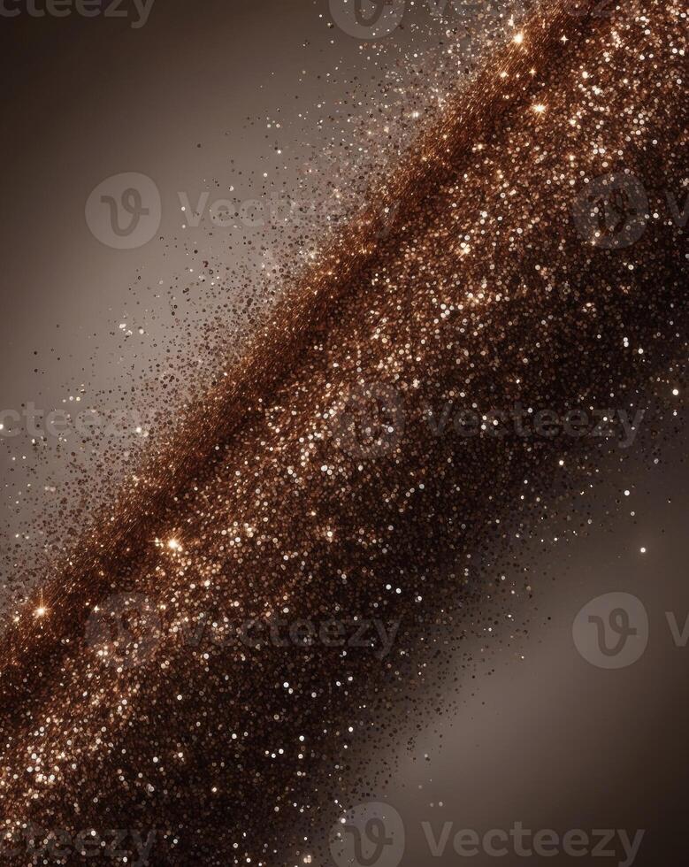 Sparkling brown glitter creating a vibrant and textured background photo