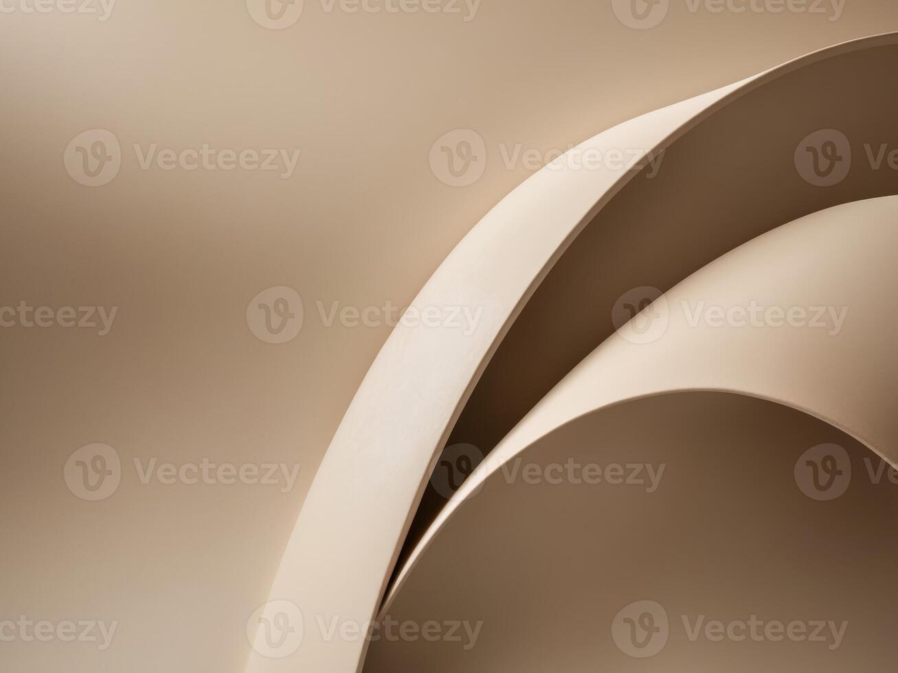 Smooth and Elegant Abstract Background with Warm Beige Tones and Curves photo