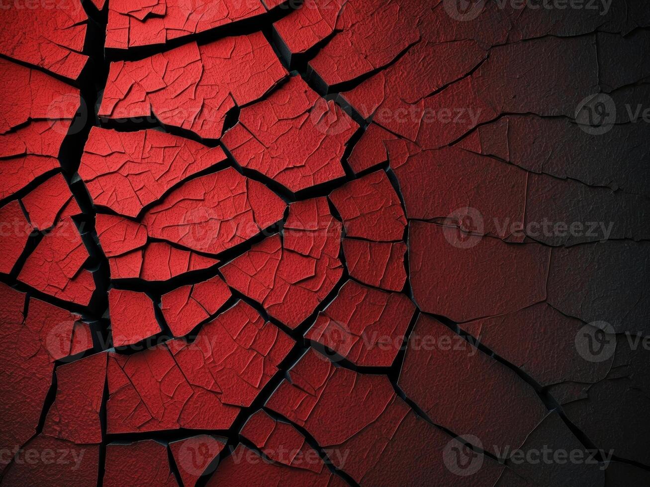 Abstract Red Background with Cracked Texture photo