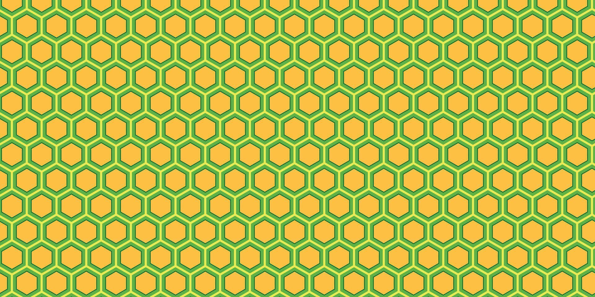 Hexagonal Honeycomb Patterns. Abstract Geometric Textures and Sweet Design Ideas. vector