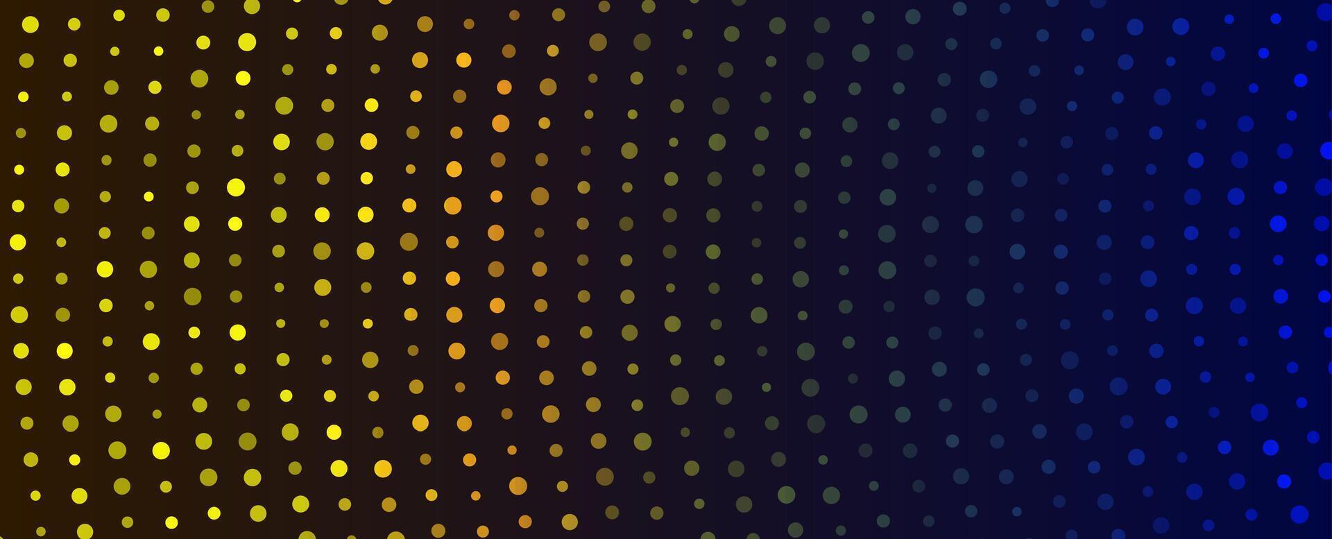 abstract background with dots in blue and yellow vector