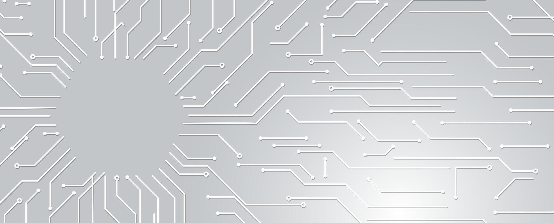 a circuit board background with a circle in the center vector