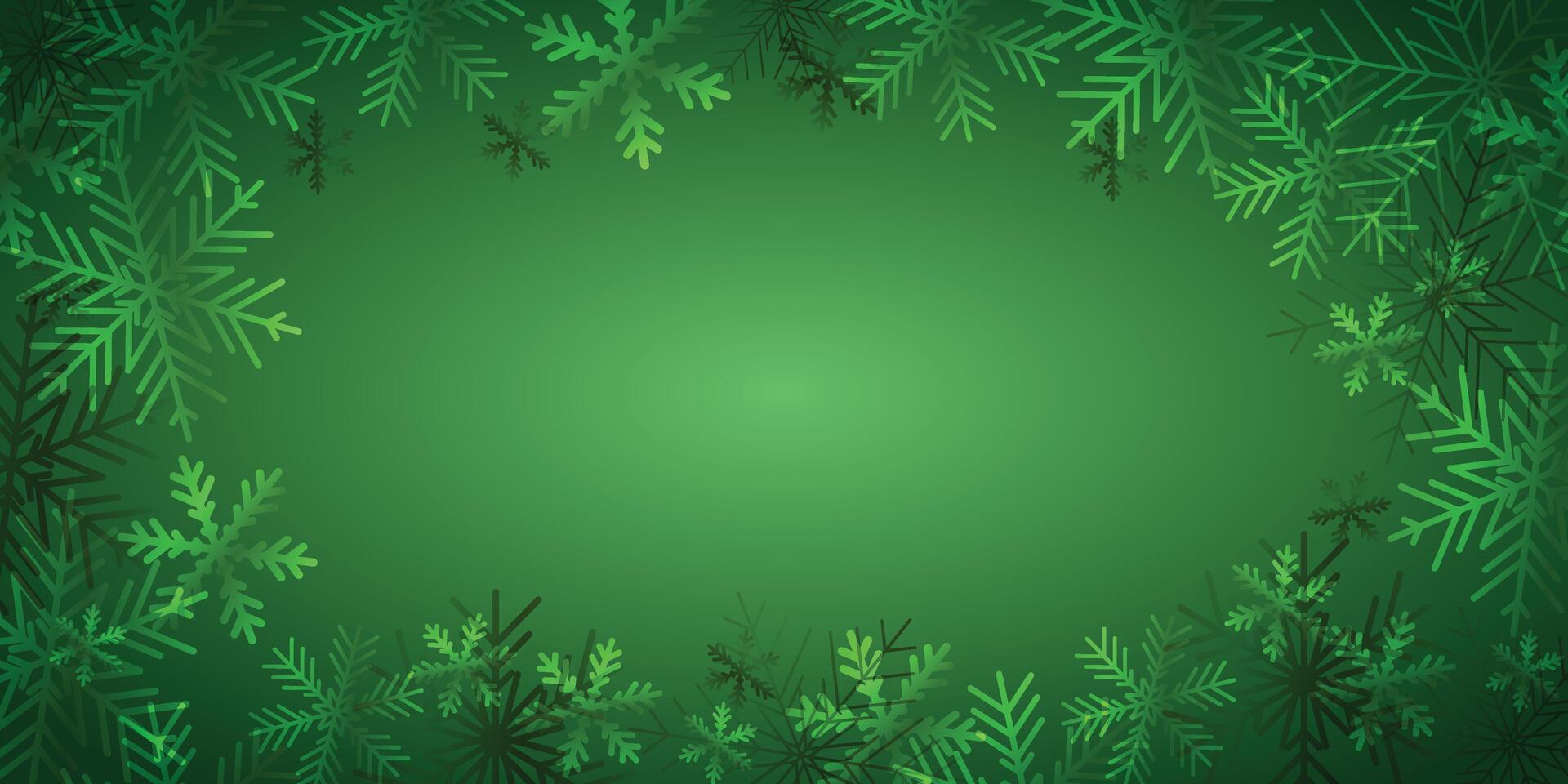template with snowflakes. Snowflake background. Winter copy space banner pattern. vector
