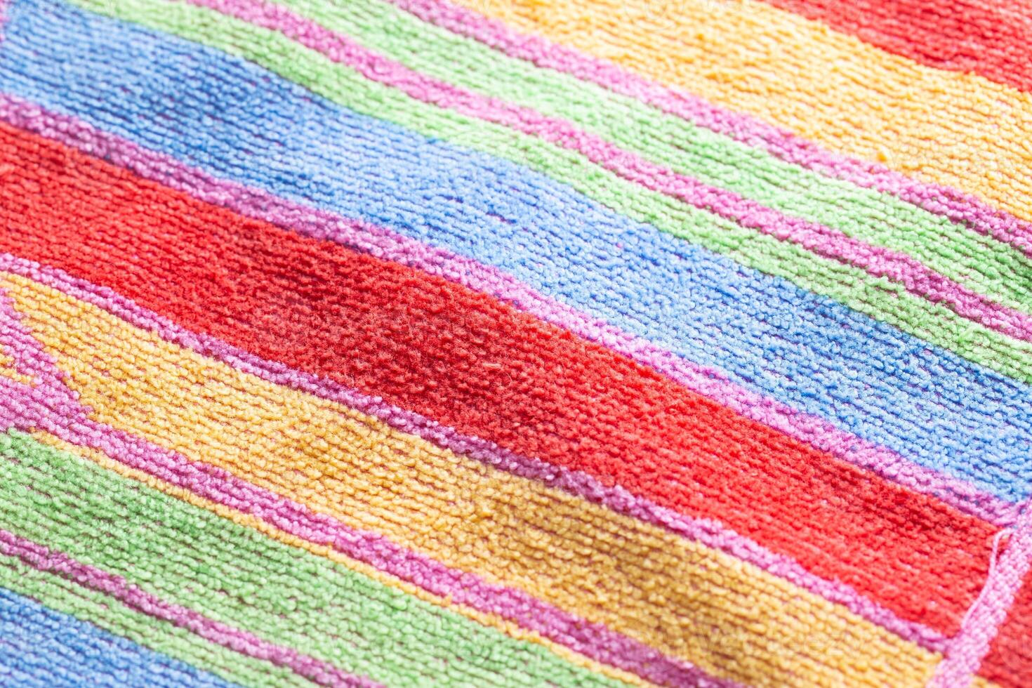 Multicolor fleece fabric with stripes, macro. Backdrop photo