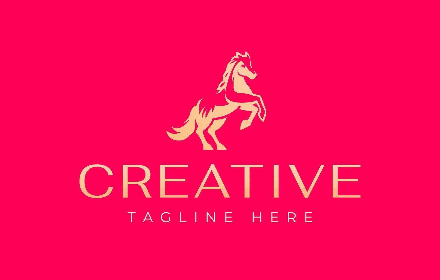 Mustang Jump Logo Design Template. Horse Farm Icon vector