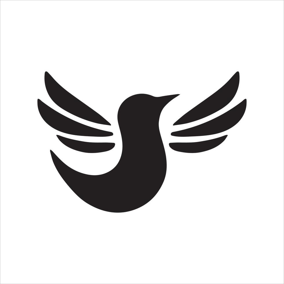 Minimalist Bird Logo Concept vector