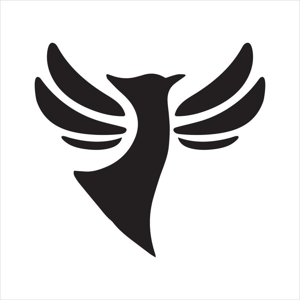 Flying Bird Silhouette Design vector