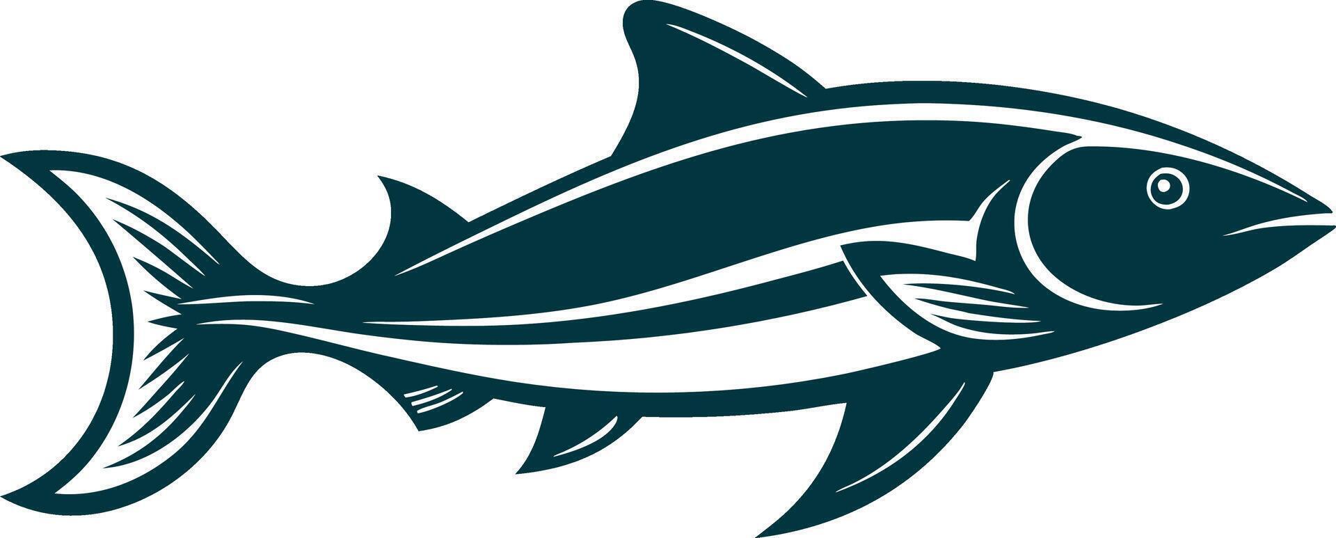 Mackerel fish clipart icon vector
