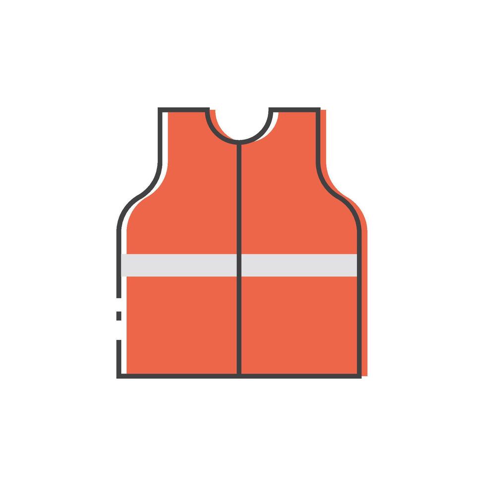 Life vest icon vector