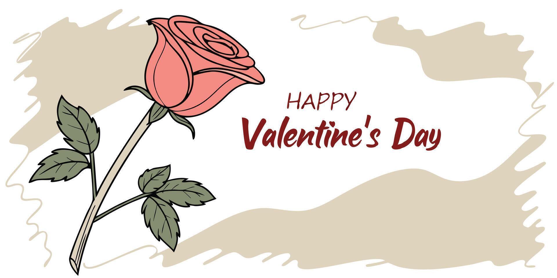minimal valentine s day illustration of two foxes full of romantic and artistic elements perfect for Valentine's Day and creative designs. vector