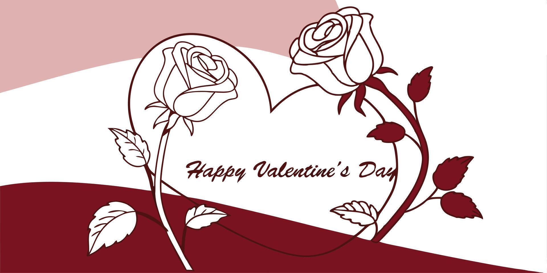 rose petals falling from the top of the frame ont full of romantic and artistic elements perfect for Valentine's Day and creative designs. vector