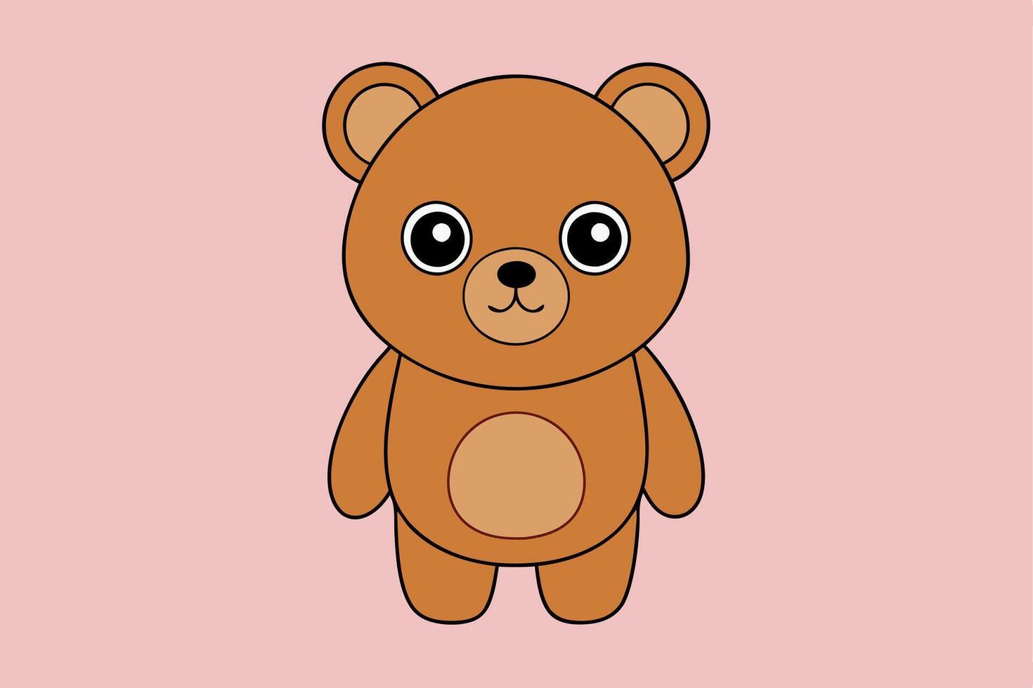 Adorable Bear Graphic For Web And Print , Premium Bear Illustration For All Creative Projects. This premium bear illustration features a cute and playful design perfect for print materials. vector