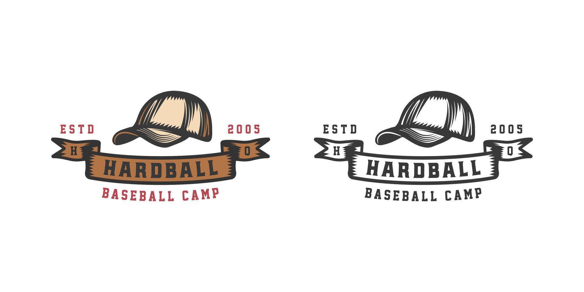 Old-School Baseball Graphic Design Vintage Logos, Badges, Labels, and Emblems for Print vector