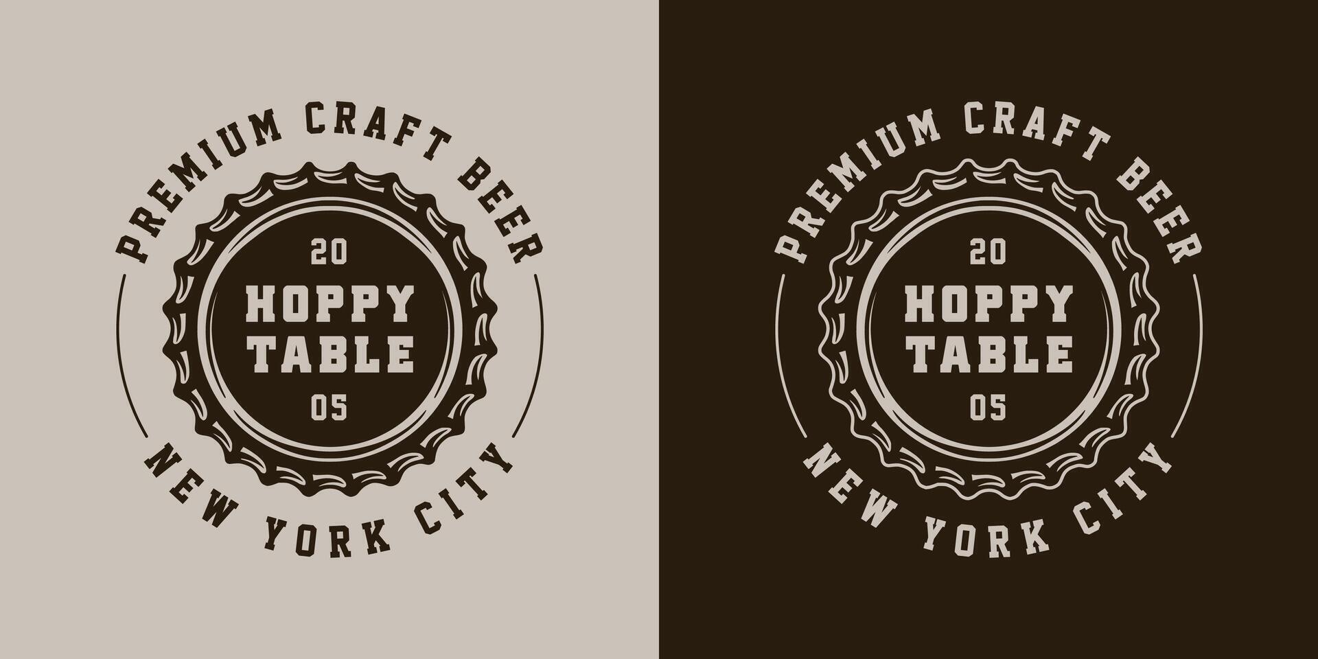 Beer Emblem Templates monochrome woodcut style happy table vector