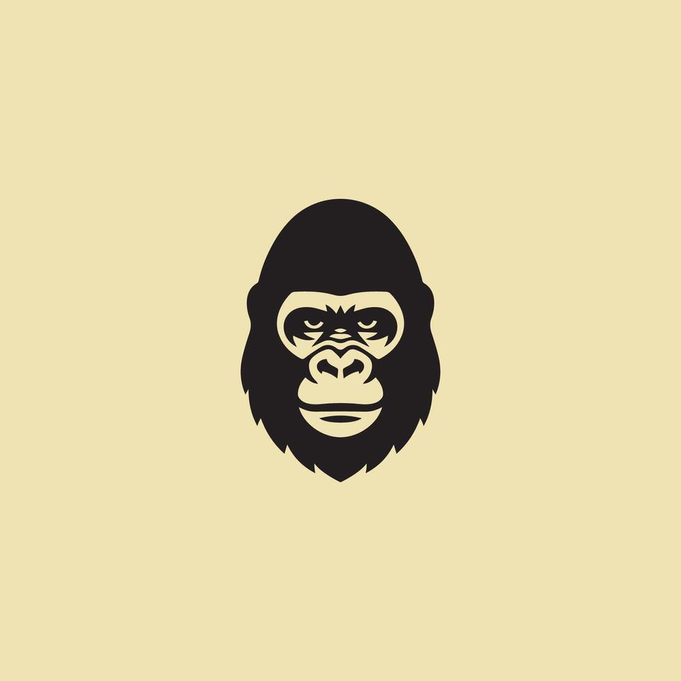 Gorilla logo template vector