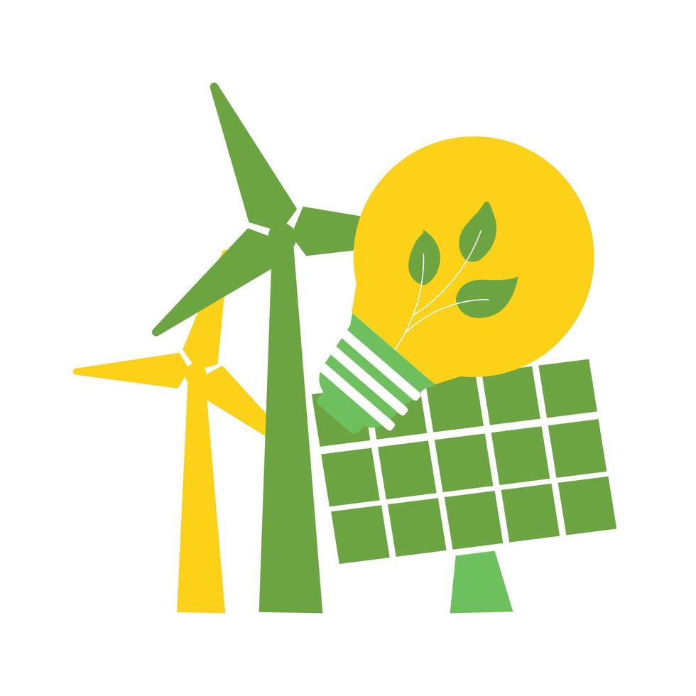 Renewable Energy Illustration vector