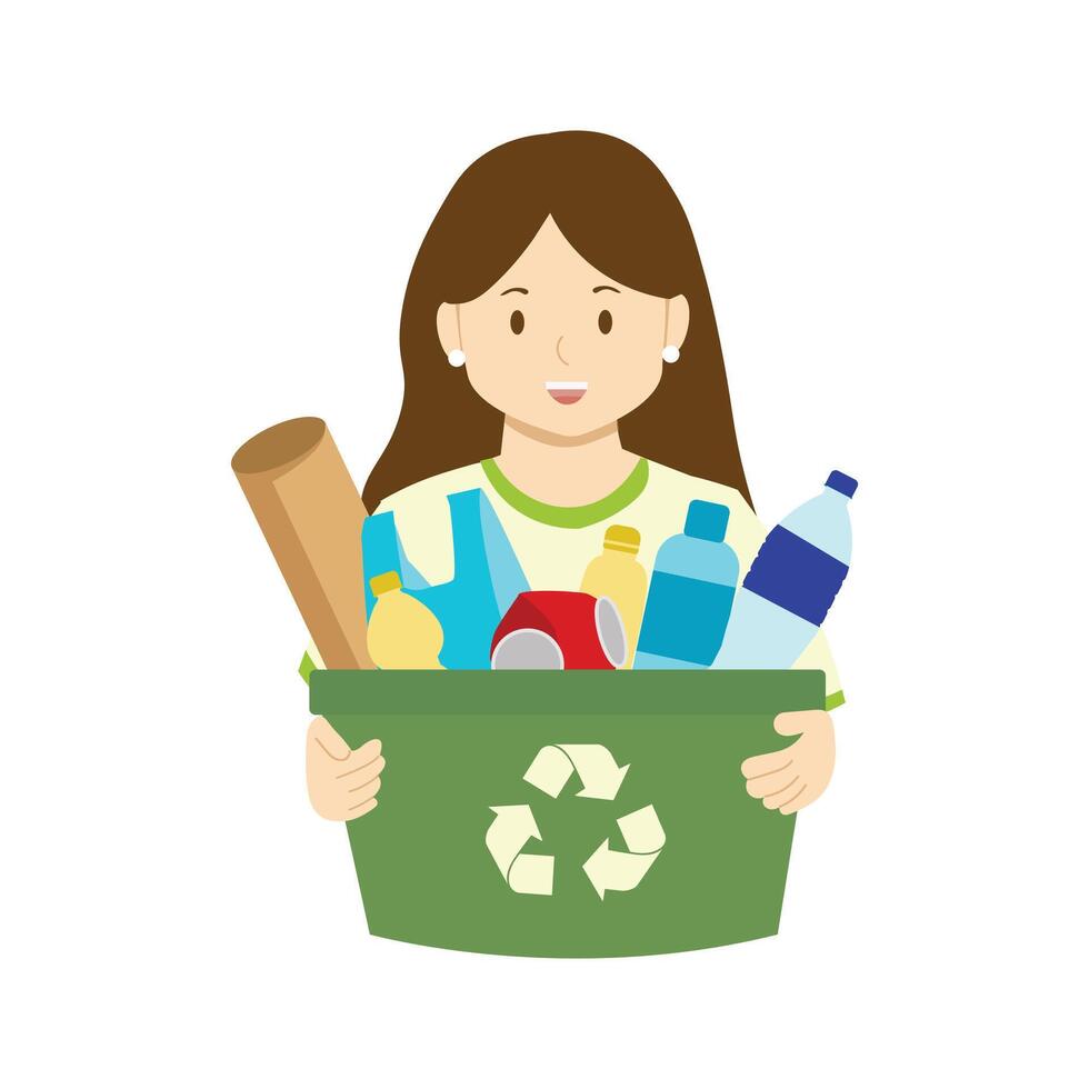 waste recycling Illustration vector