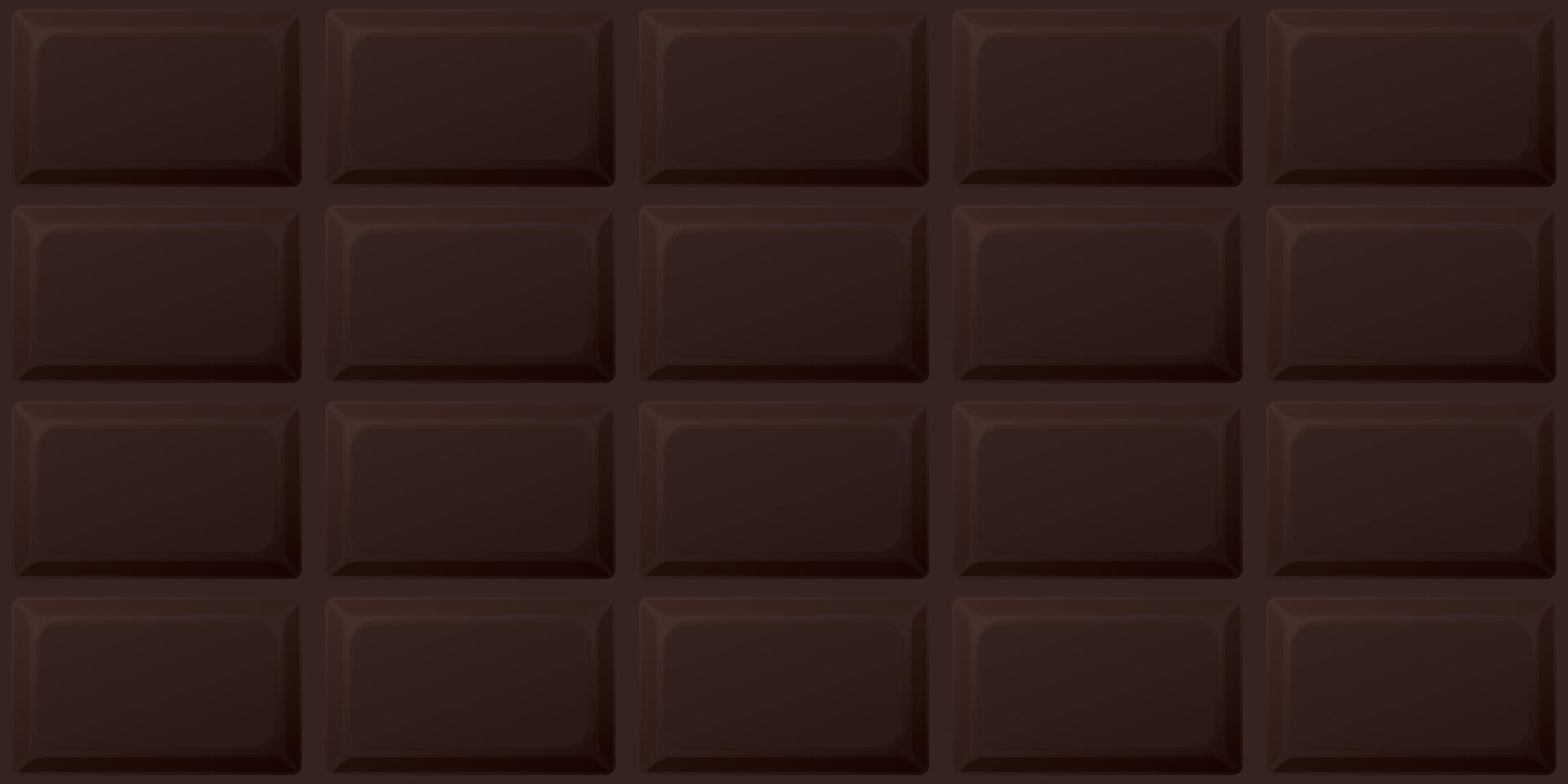 Dark chocolate bar seamless pattern background graphic illustration. vector