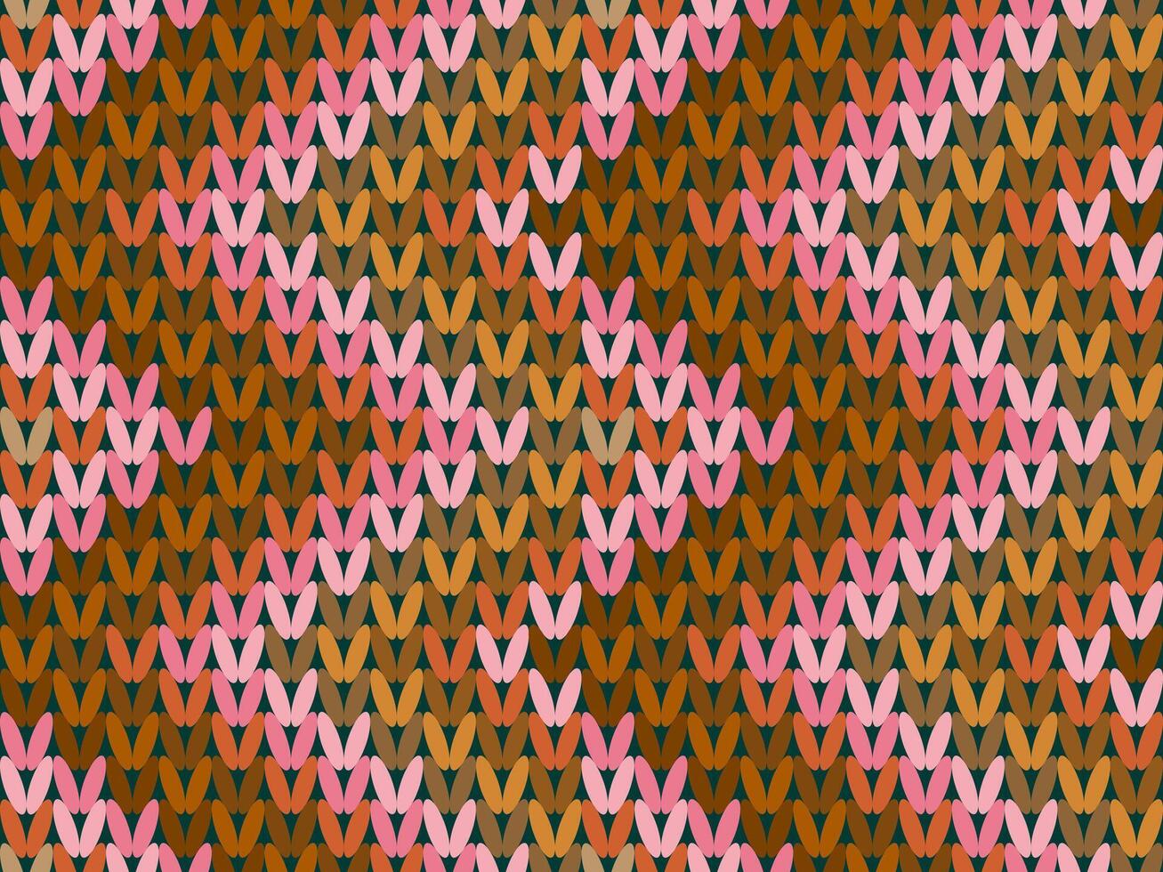 Colorful geometric seamless pattern with halftone circles, perfect for wallpaper, print, and design, knitting background, knitting pattern design. vector