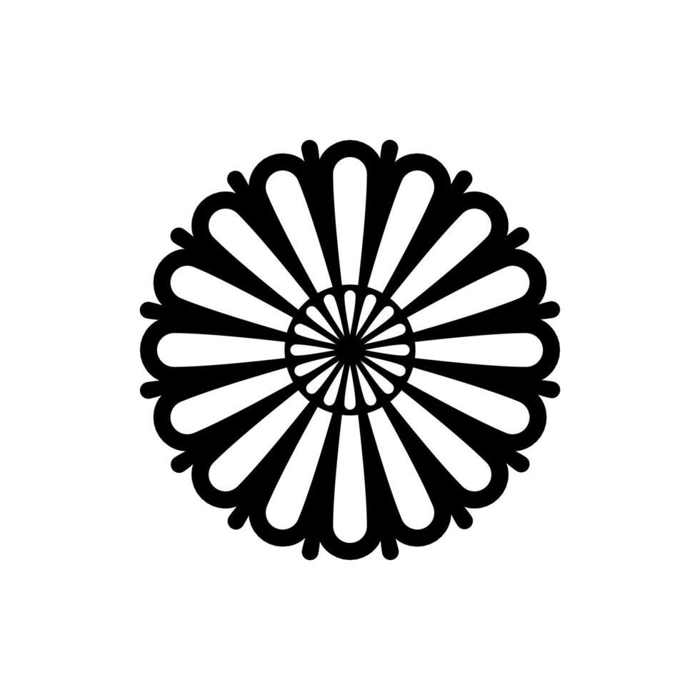 Minimalist Flower Ornaments with a Classic Touch vector