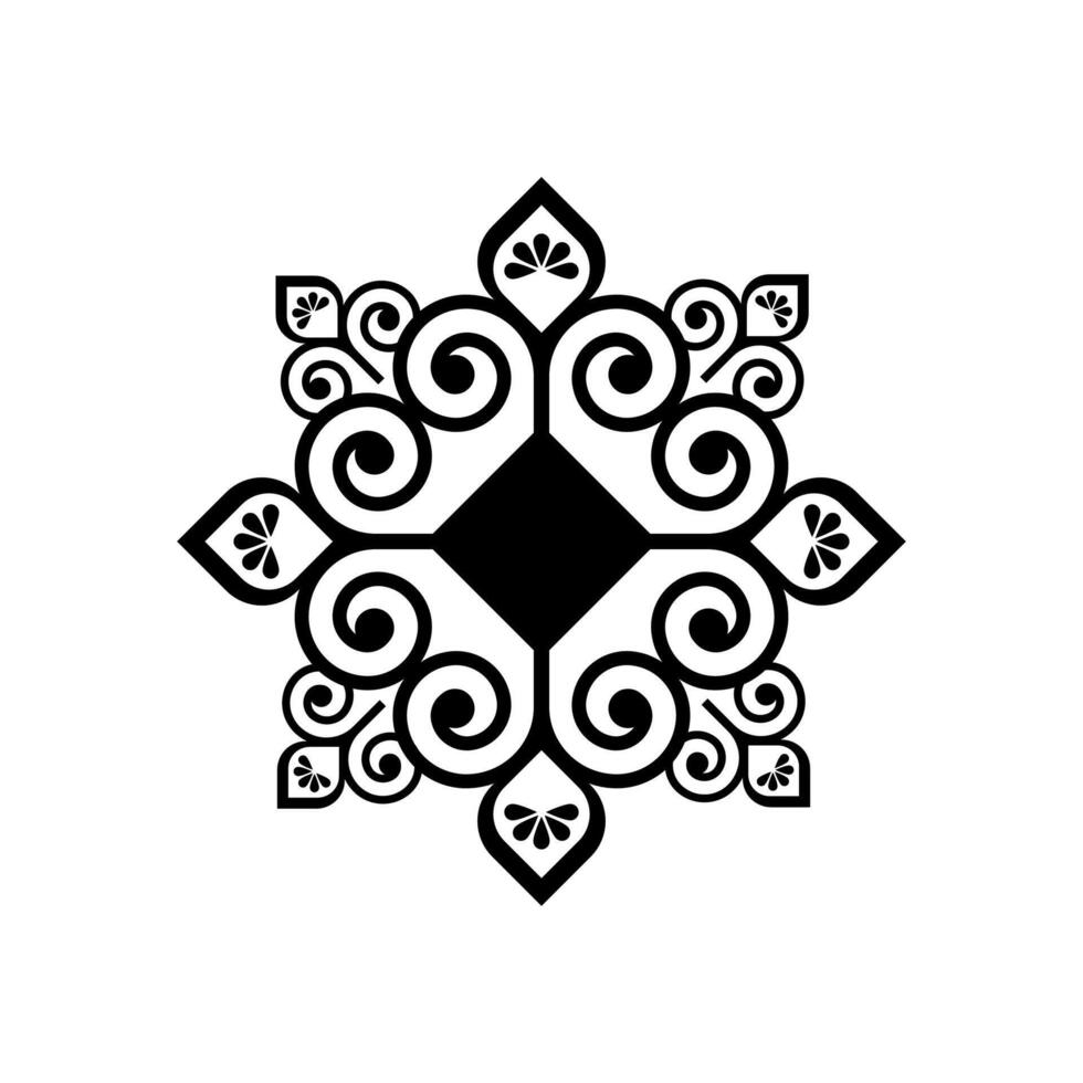 Abstract Art Mandala with Dynamic Shapes vector