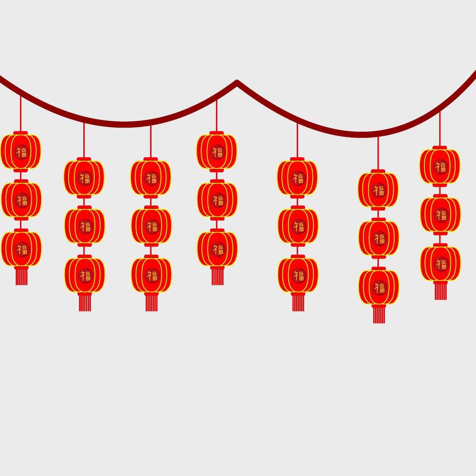 Chinese lantern for chinese new year vector
