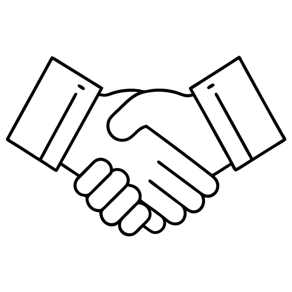 Handshake Agreement Business Partnership, Deal, Contract, Collaboration, Unity vector