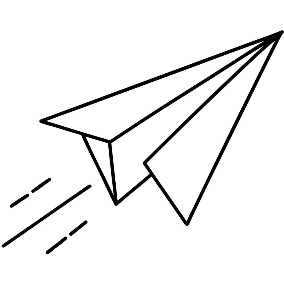 Paper Airplane Flight Speed Simple Design, Fast Motion vector