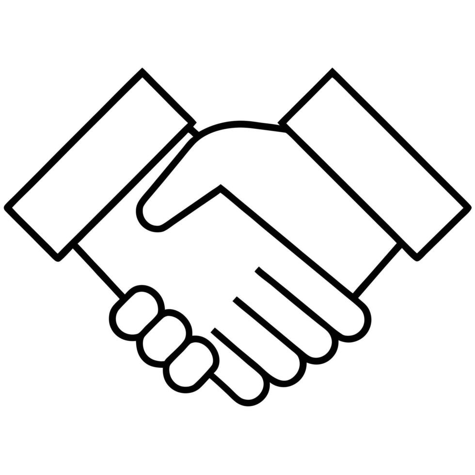 Handshake Agreement Partnership Deal Contract Business Cooperation Unity Collaboration vector
