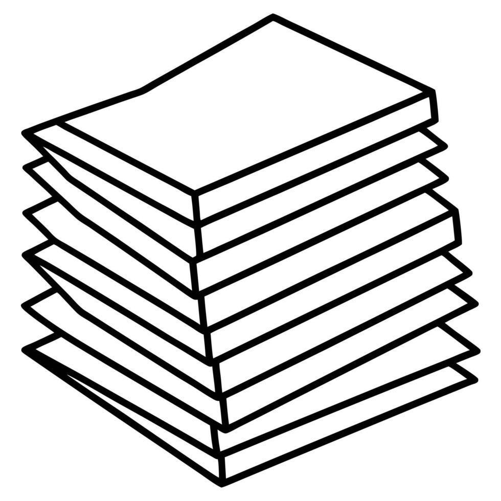 Stacked Papers, Documents, Sheets, Files, Organization, Office, Neat, Pile, Papers, Archive vector