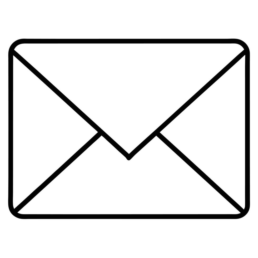 Simple Envelope Icon Messaging, Email, Communication, Correspondence, Digital Mail vector
