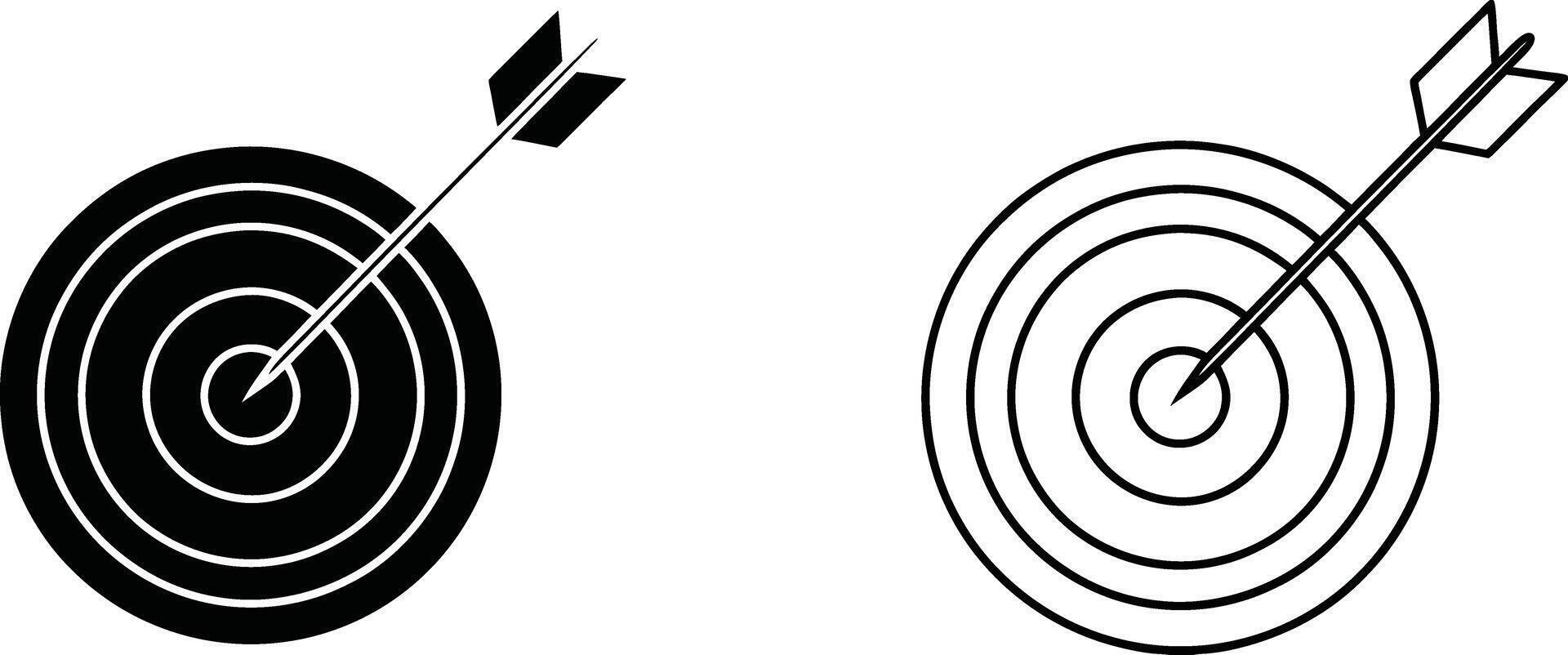 Target Arrow Success Achievement Goal Bullseye Aiming Accuracy vector