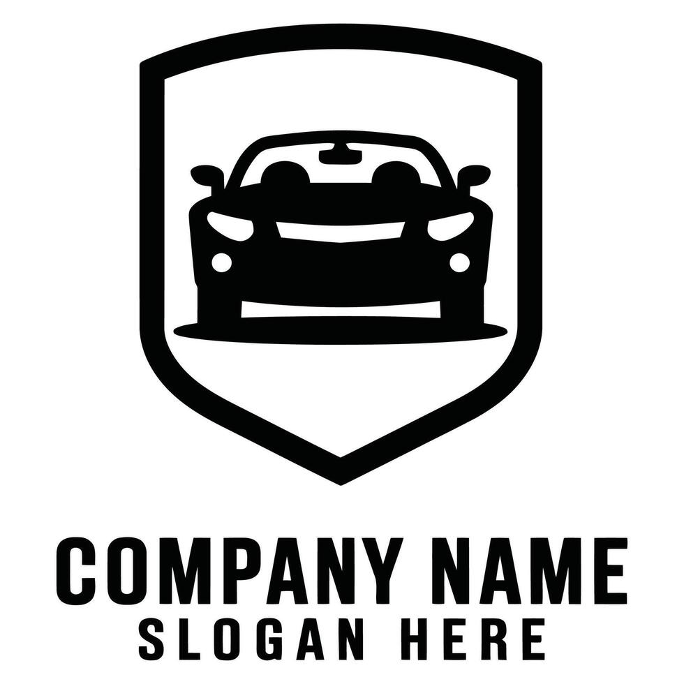 Confidence and Protection in Automotive Branding. vector