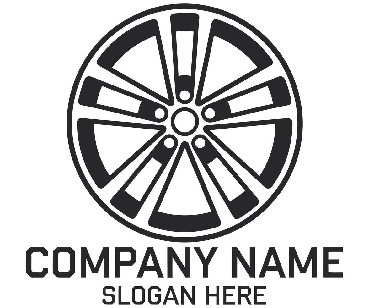 Bold Simplicity in Wheel Icon Design. vector