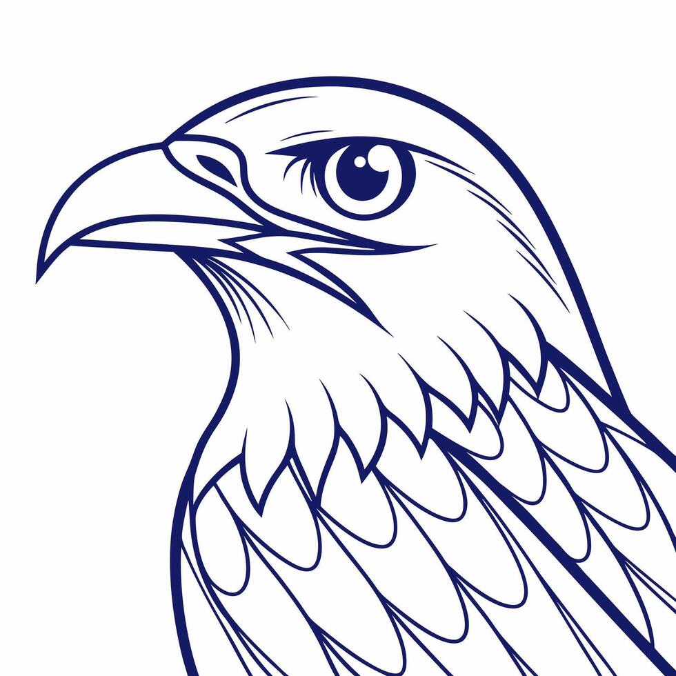 Eagle Bird Silhouette Illustration for Nature Lovers vector