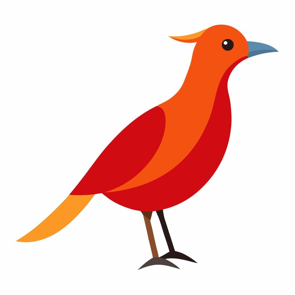 Isolated Bird Silhouette Clean Illustration vector