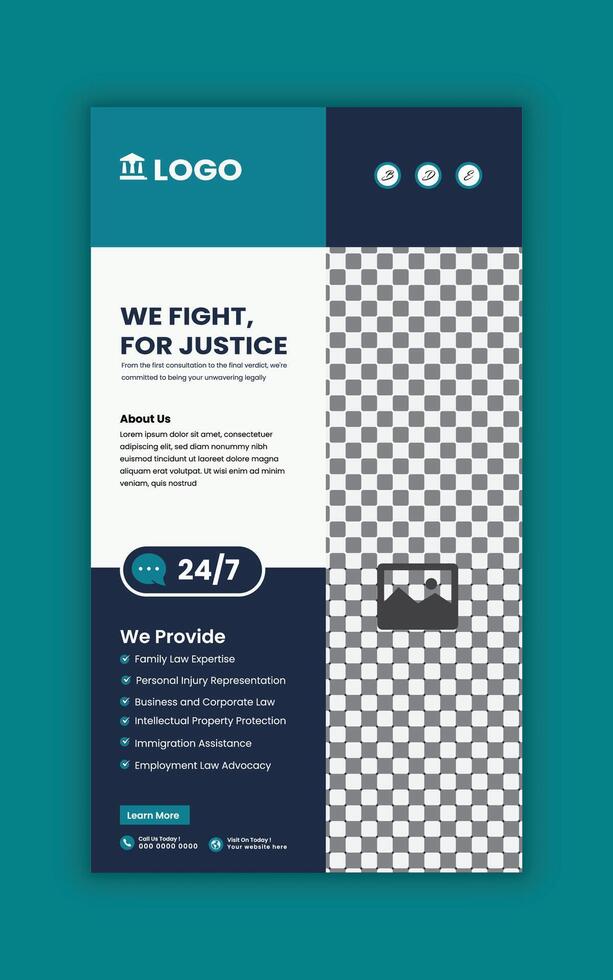 Law Firm Service online Post Banner Design template 54224658 Vector Art at Vecteezy