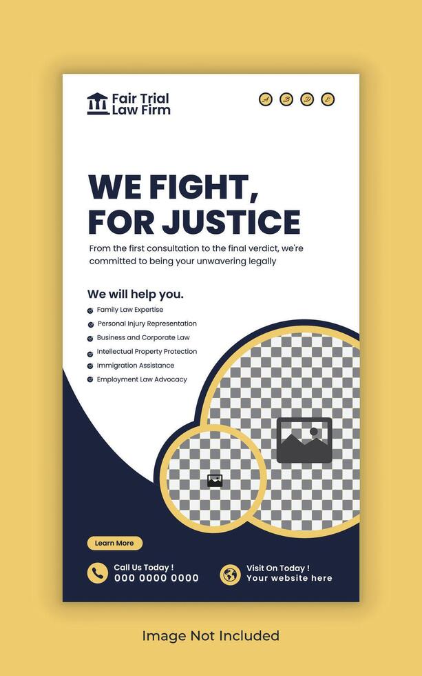 Premium Law Firm Advertising vertical Banners for Web and Social Media vector