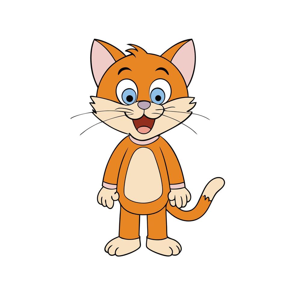 cat animal cartoon character vector