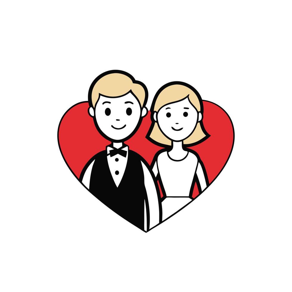 valentines couple illustration vector