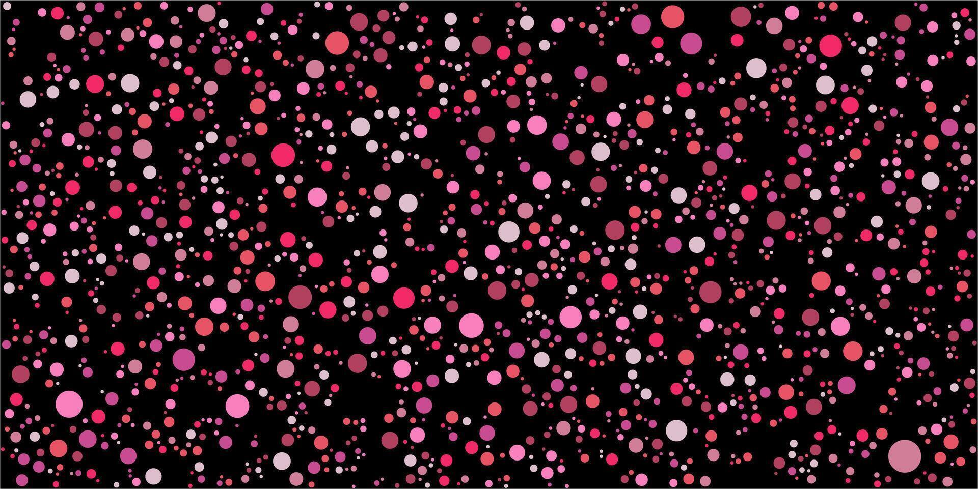 Dotted fall down confetti background. Pink shades background for Invitation. Template Background Design, Greeting Card, Poster. Valentine Day. vector