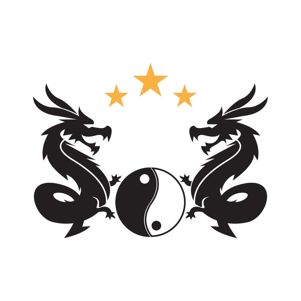 Dragon icon illustration vector