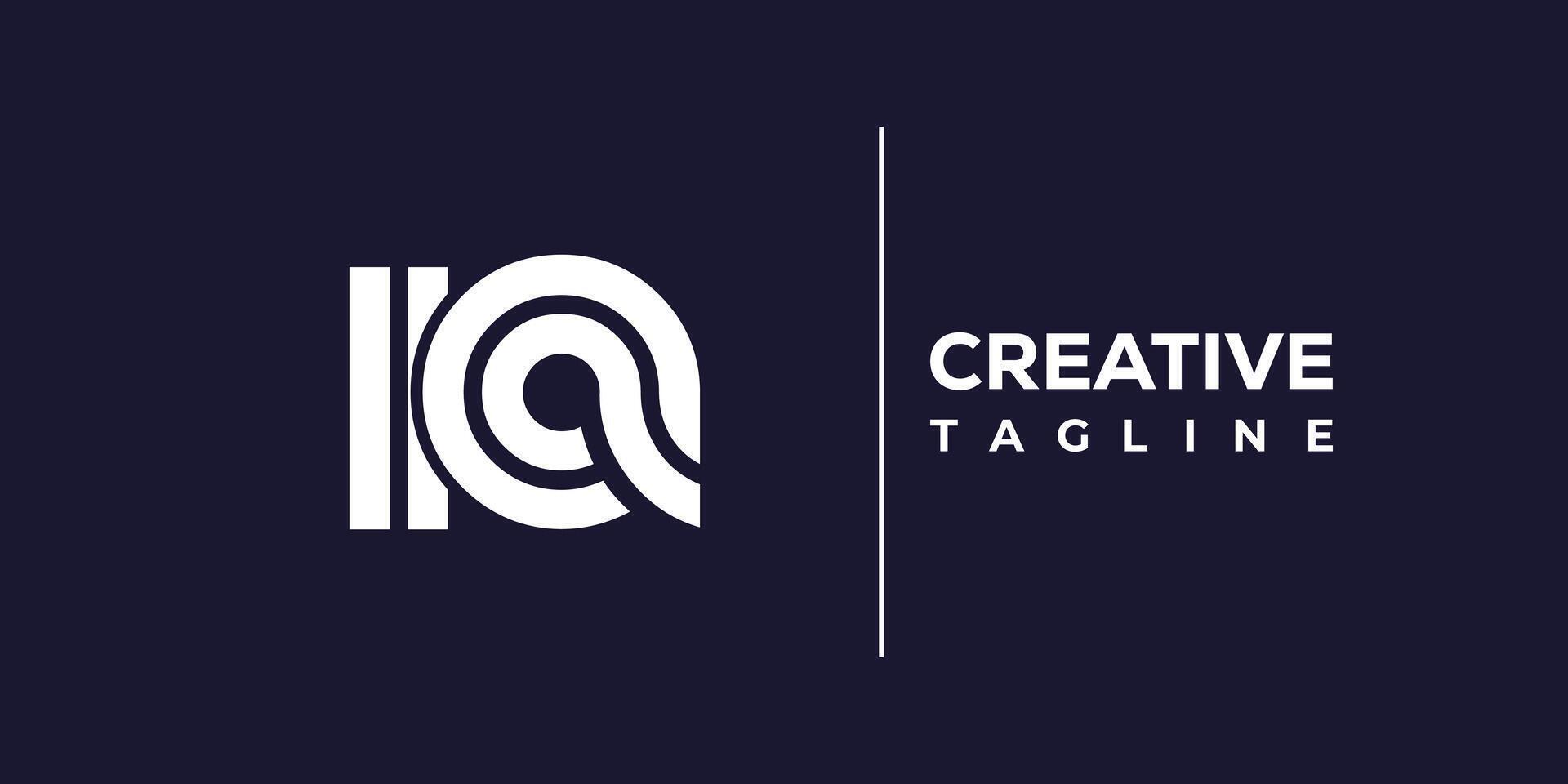 ia abstract minimalist letters Logo Monogram. vector