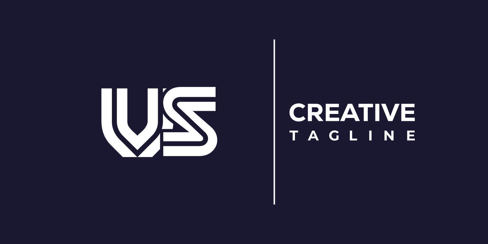 vs abstract minimalist letters Logo Monogram. vector