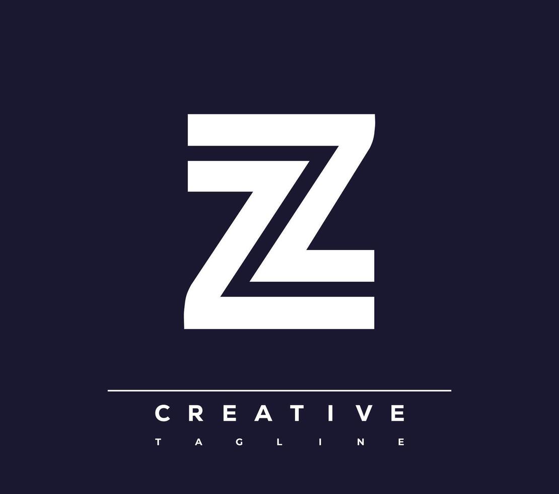 z abstract minimalist letters Logo Monogram. vector