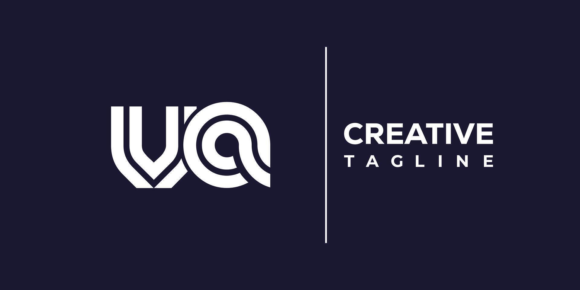 va abstract minimalist letters Logo Monogram. vector
